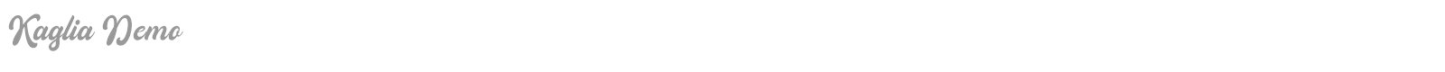 Kaglia font preview